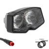LED Headlight For Electric Scooter Ecoxtrem M41 Ultimate/M41 Armored Color - Black