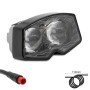 LED Headlight For Electric Scooter Ecoxtrem M41 Ultimate/M41 Armored Color - Black